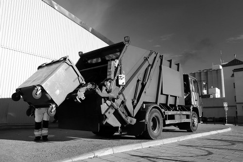 Customer Utilizing Skip Hire Service