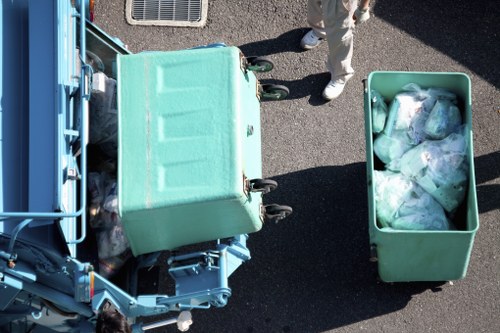 Various types of builders waste materials